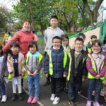 In Nov 2022, teacher Lo with her class at Ardwick Park Playground